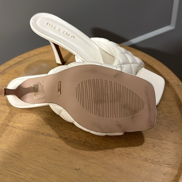 Billini white quilted heels size 9 - Picture 4 of 4